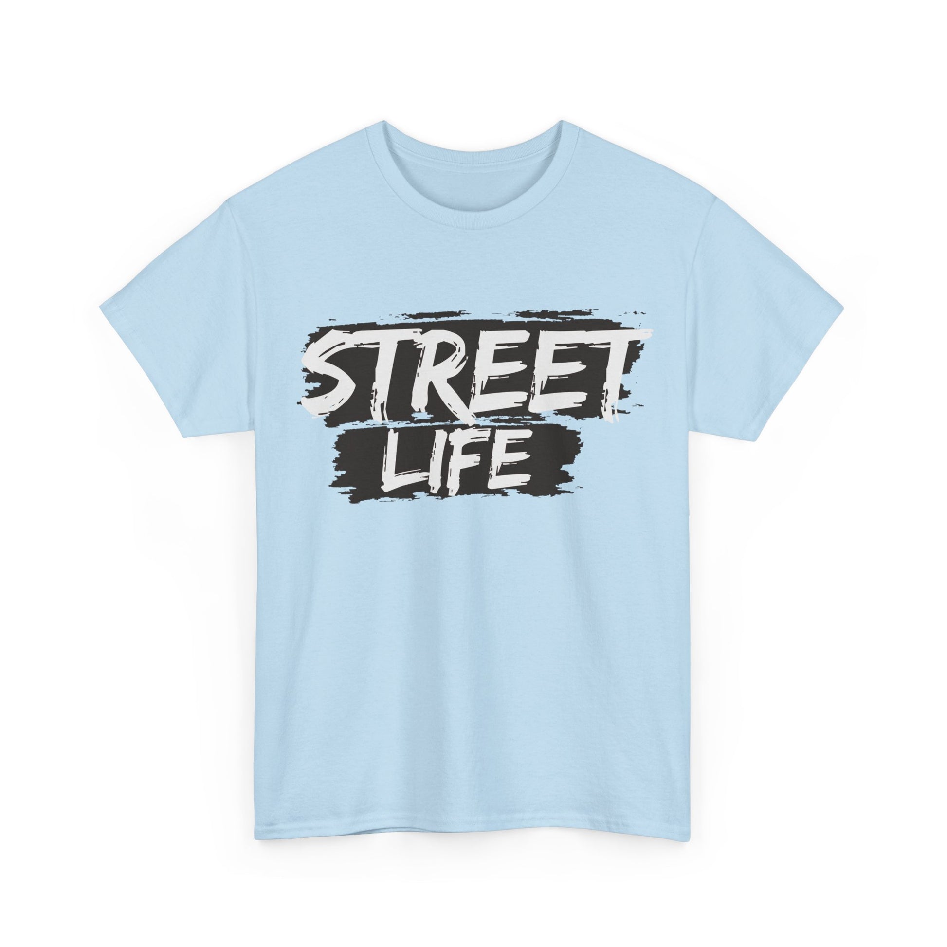 Street Life Unisex Heavy Cotton Tee, Casual Tee, Graphic T-Shirt, Streetwear, Gift for Urban Fashion Lovers