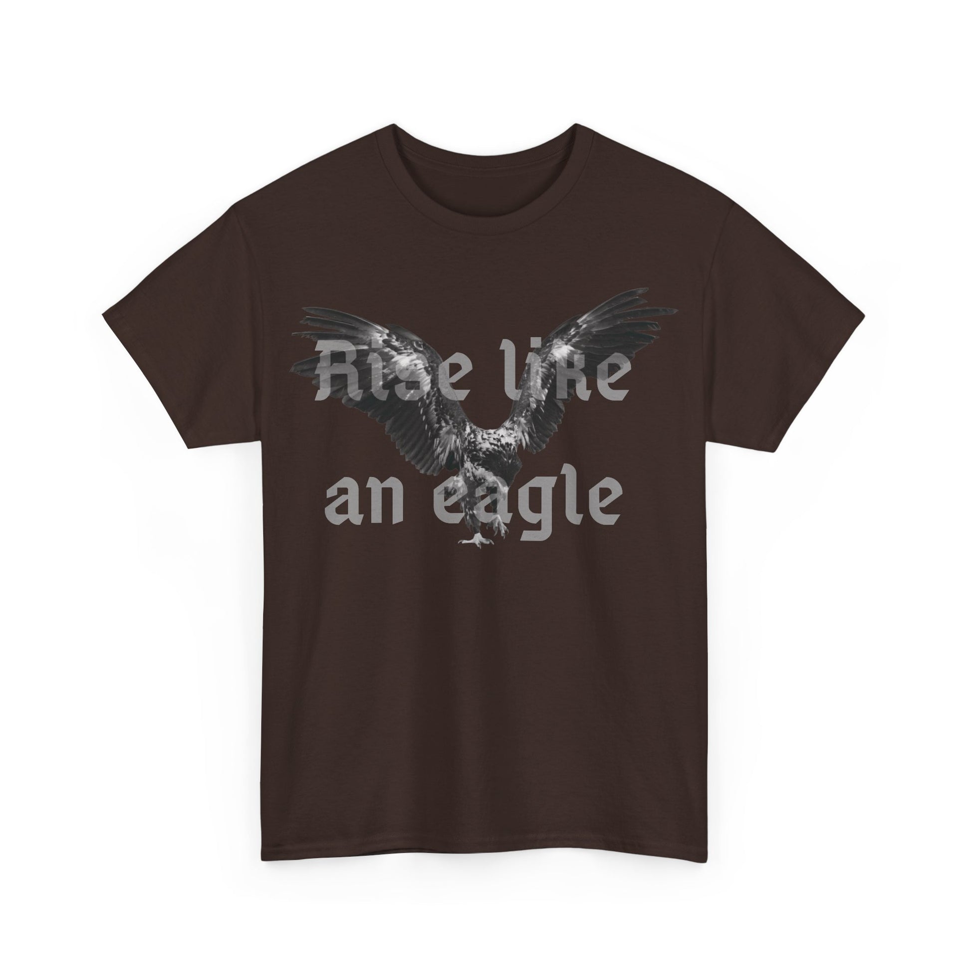 Rise Like an Eagle Unisex Heavy Cotton Tee - Motivational Shirt, Casual Wear, Birthday Gift, Inspirational Apparel, Eagle Print Tee