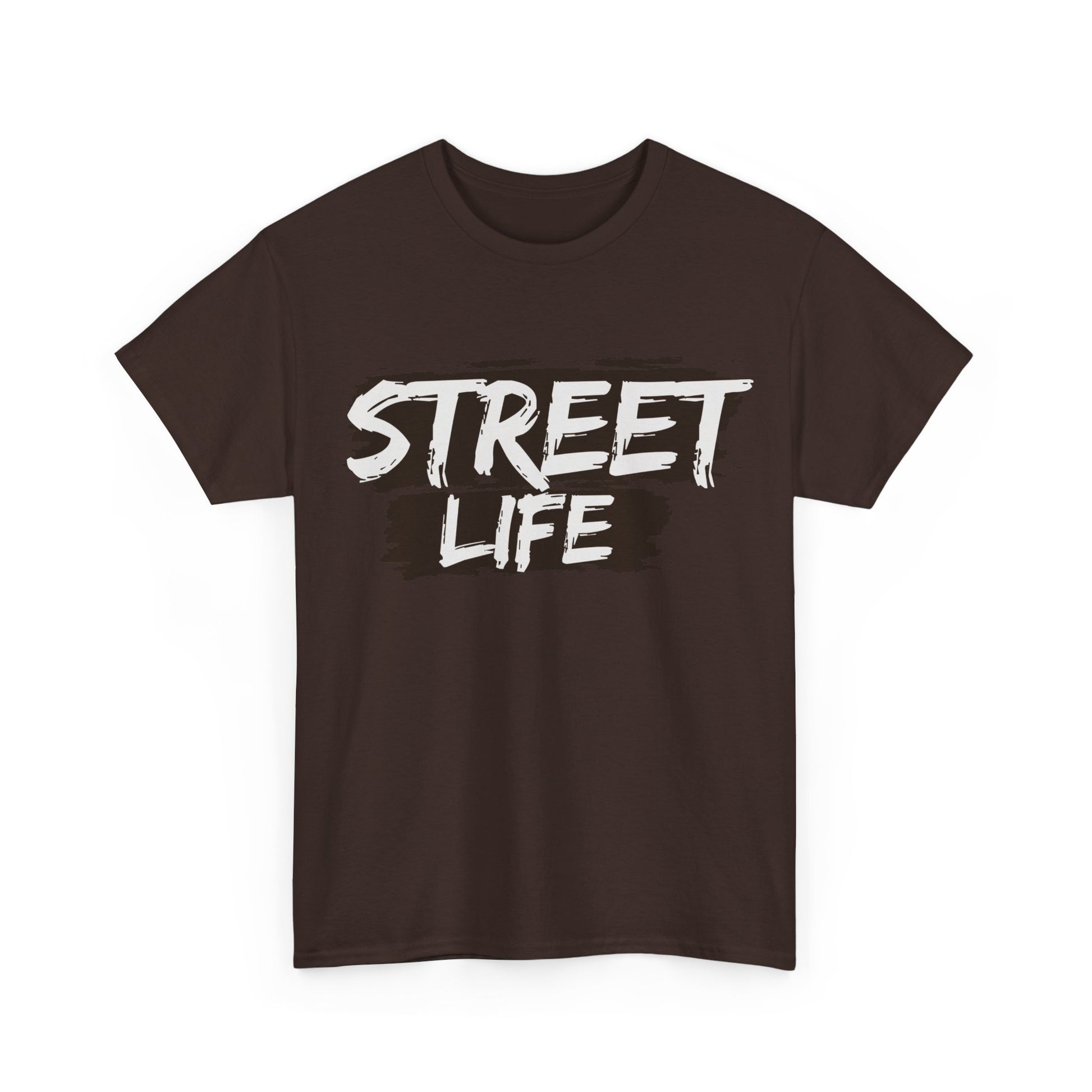 Street Life Unisex Heavy Cotton Tee, Casual Tee, Graphic T-Shirt, Streetwear, Gift for Urban Fashion Lovers