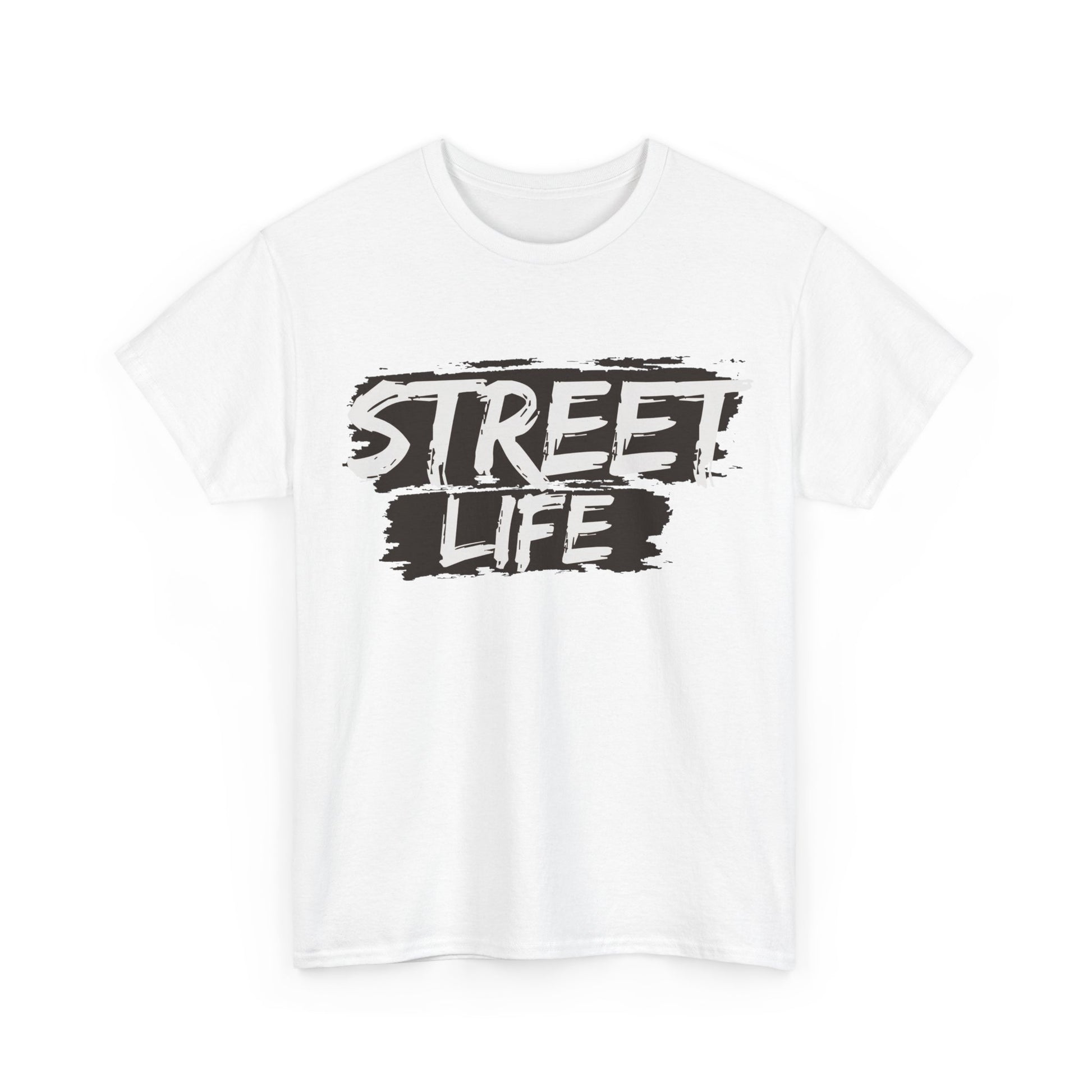 Street Life Unisex Heavy Cotton Tee, Casual Tee, Graphic T-Shirt, Streetwear, Gift for Urban Fashion Lovers