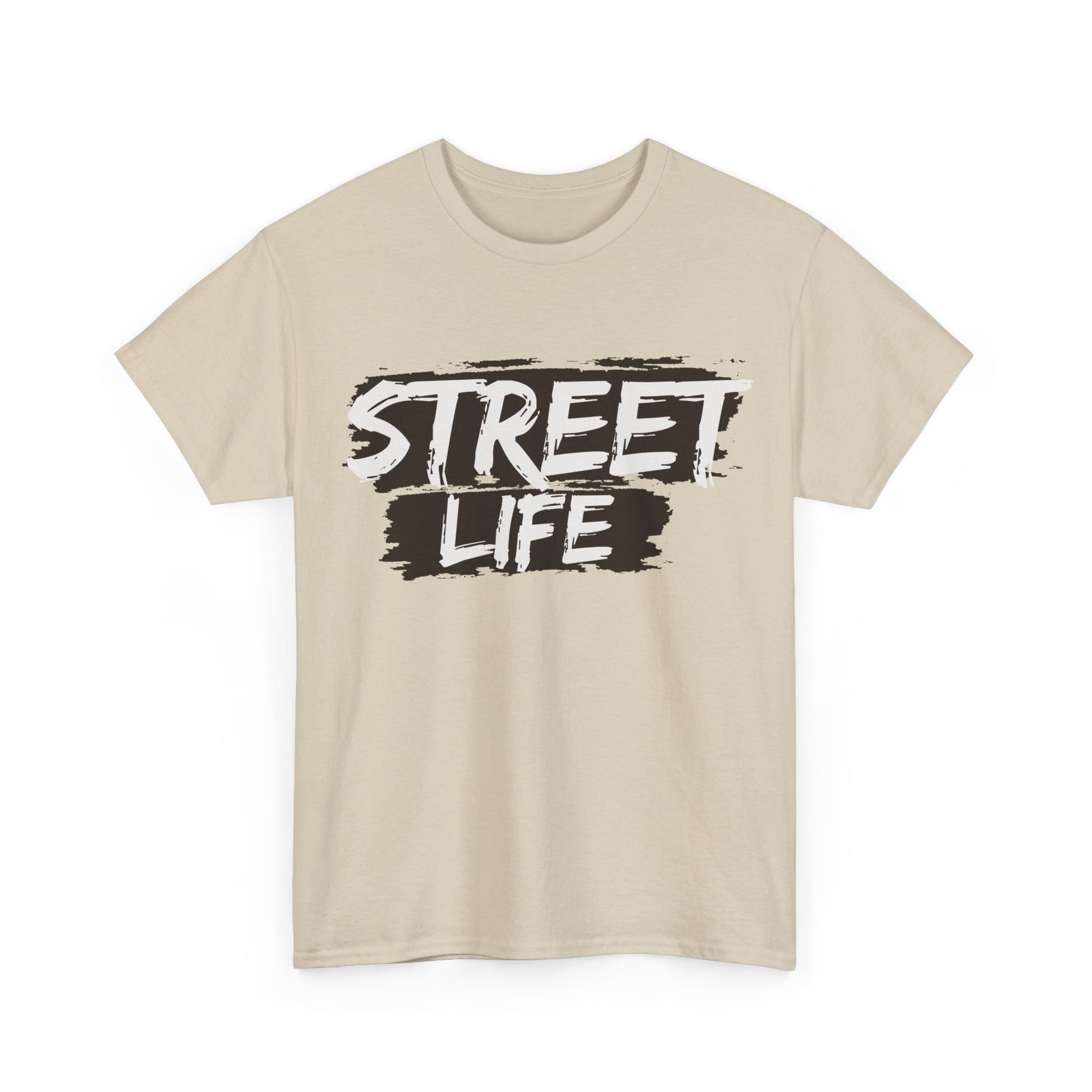 Street Life Unisex Heavy Cotton Tee, Casual Tee, Graphic T-Shirt, Streetwear, Gift for Urban Fashion Lovers