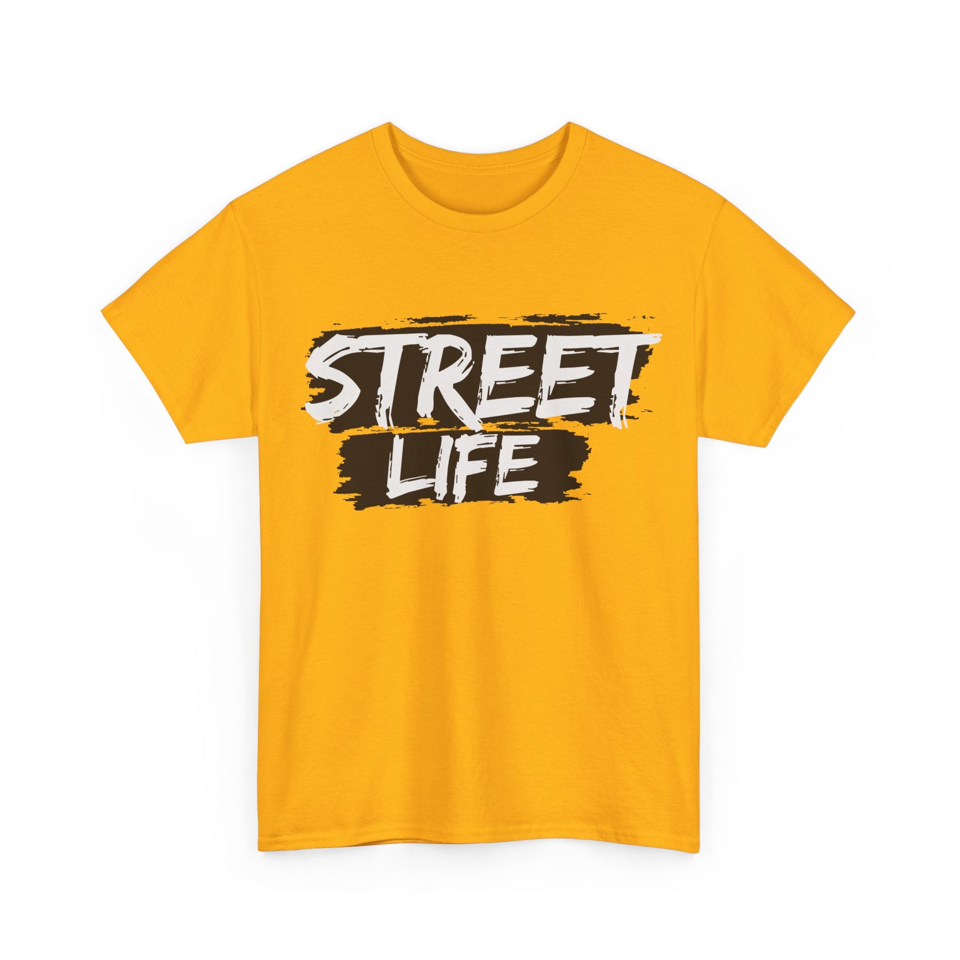 Street Life Unisex Heavy Cotton Tee, Casual Tee, Graphic T-Shirt, Streetwear, Gift for Urban Fashion Lovers
