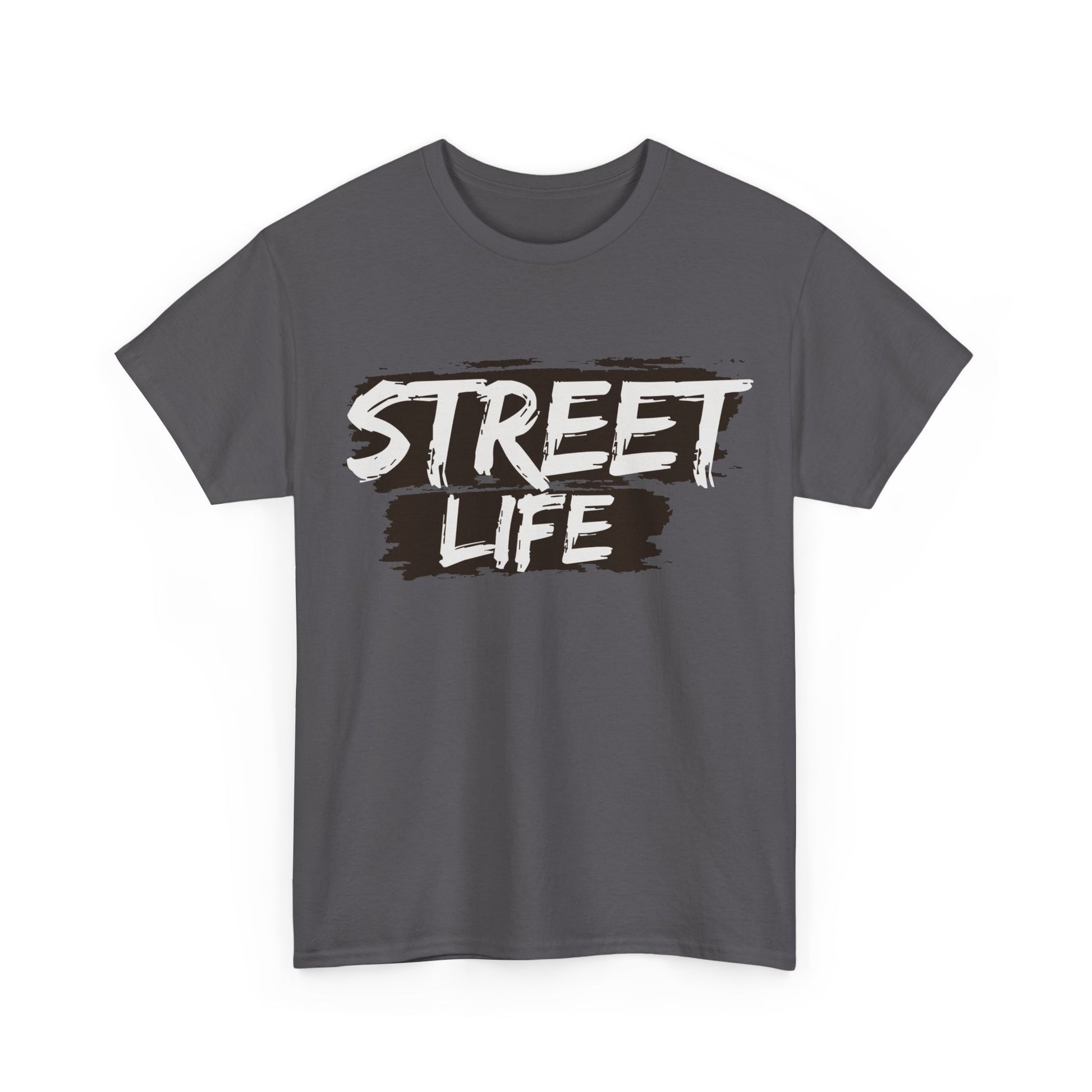 Street Life Unisex Heavy Cotton Tee, Casual Tee, Graphic T-Shirt, Streetwear, Gift for Urban Fashion Lovers