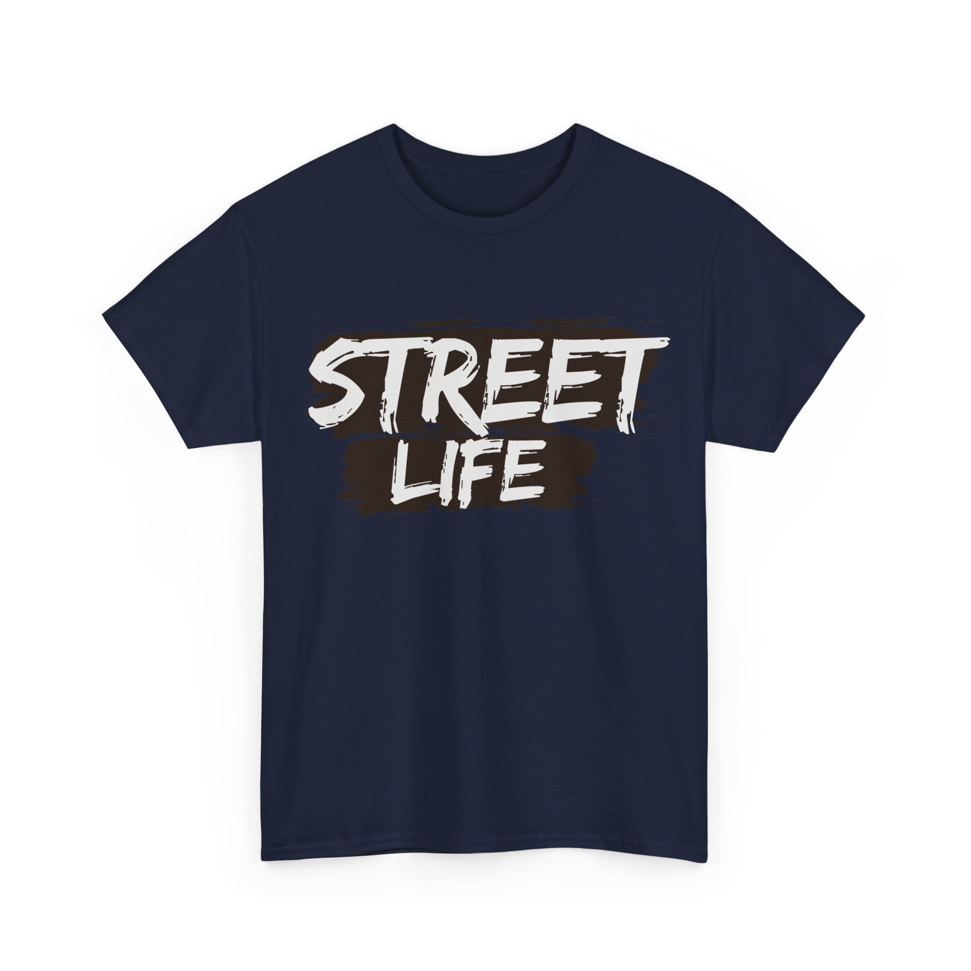 Street Life Unisex Heavy Cotton Tee, Casual Tee, Graphic T-Shirt, Streetwear, Gift for Urban Fashion Lovers