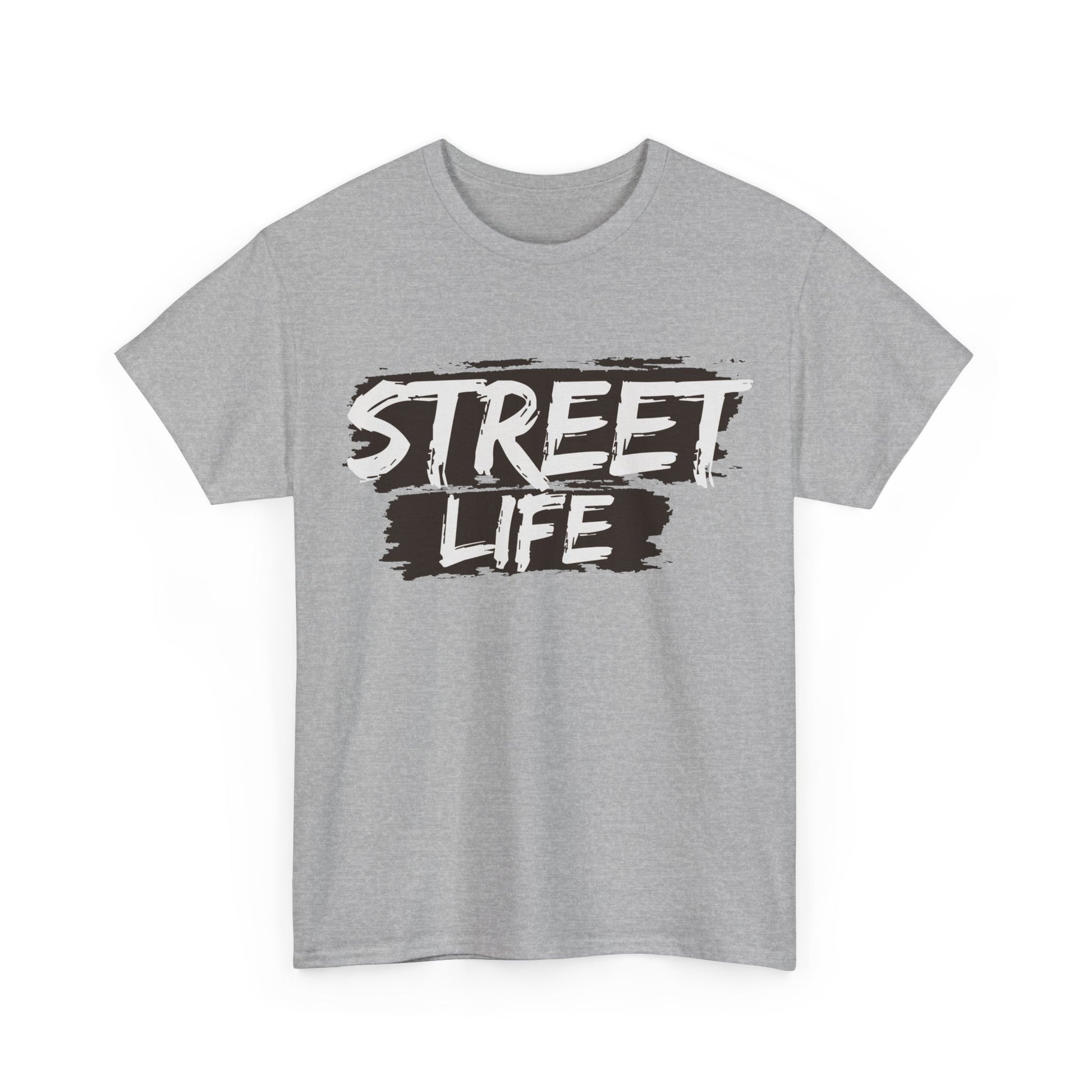 Street Life Unisex Heavy Cotton Tee, Casual Tee, Graphic T-Shirt, Streetwear, Gift for Urban Fashion Lovers