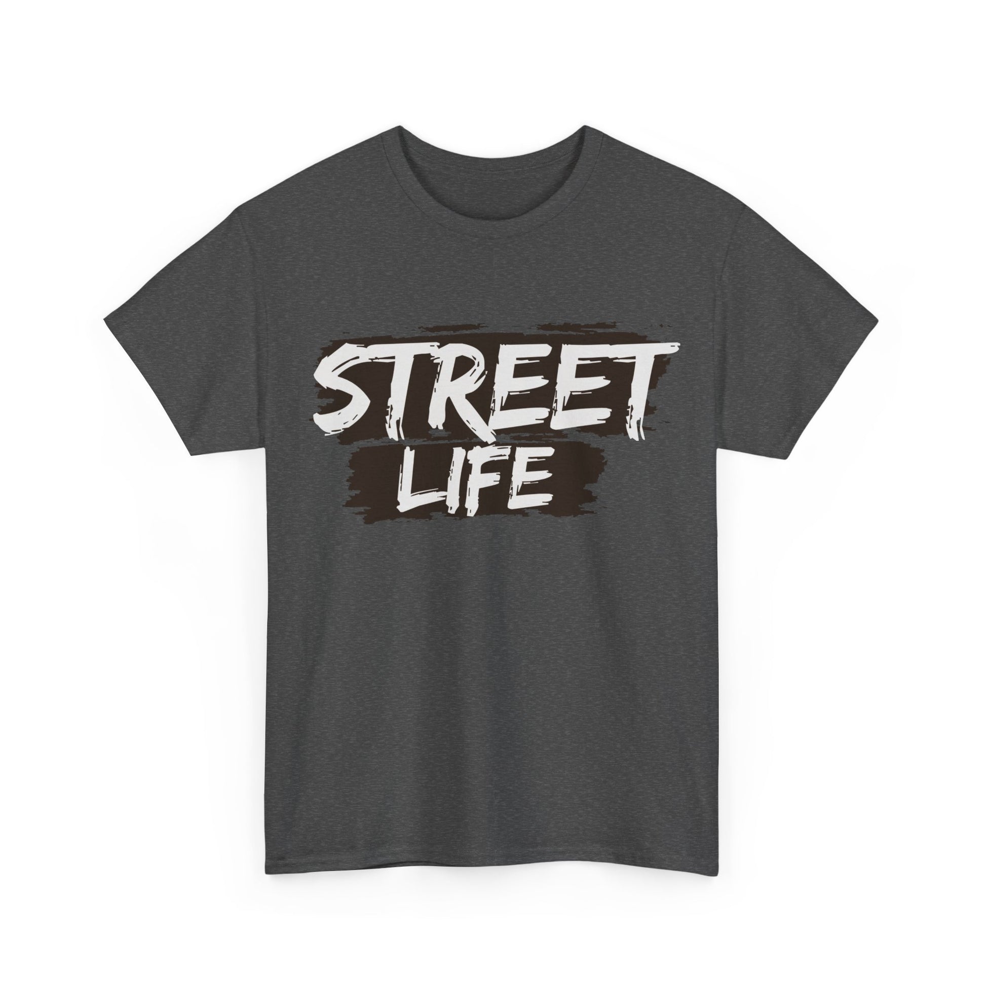 Street Life Unisex Heavy Cotton Tee, Casual Tee, Graphic T-Shirt, Streetwear, Gift for Urban Fashion Lovers