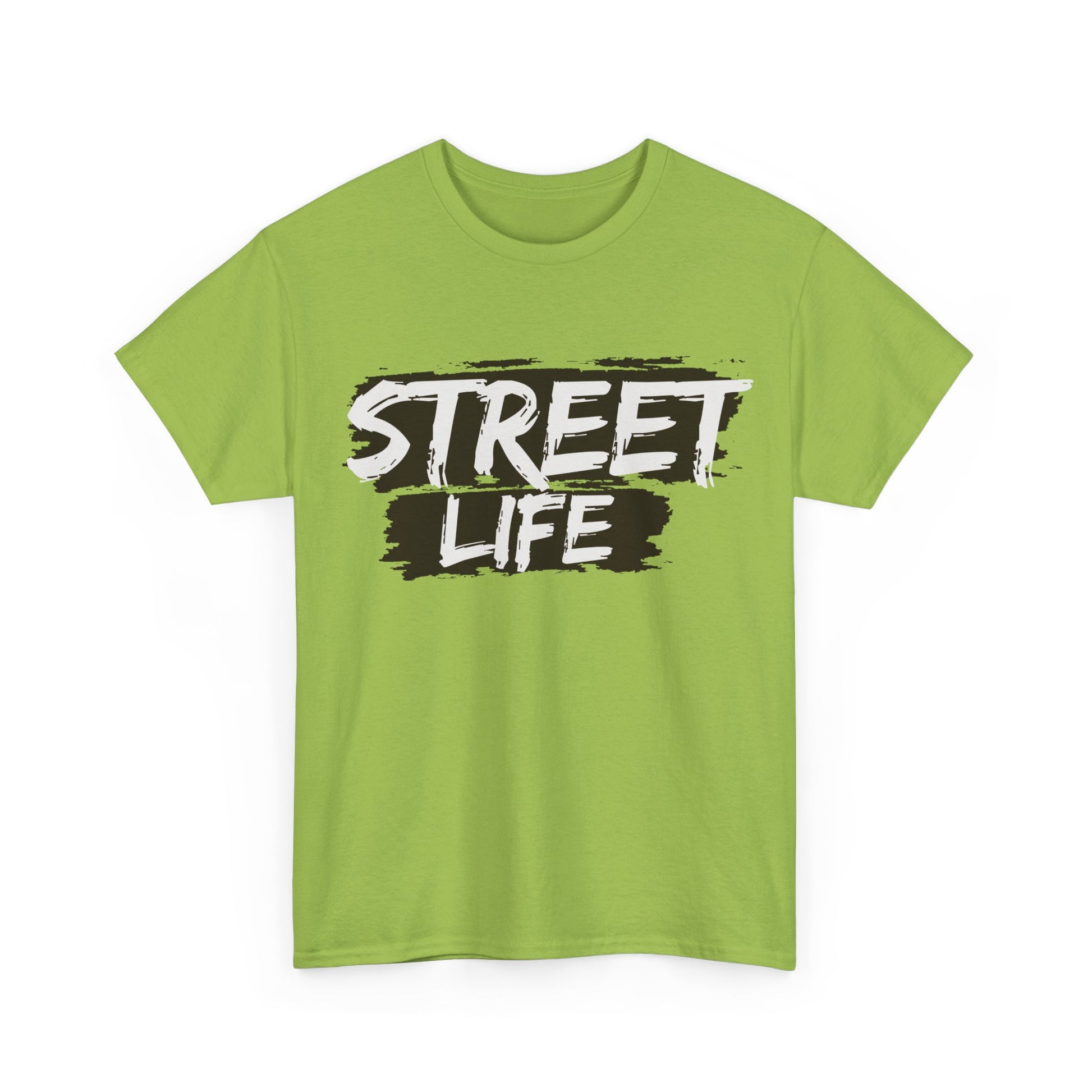 Street Life Unisex Heavy Cotton Tee, Casual Tee, Graphic T-Shirt, Streetwear, Gift for Urban Fashion Lovers