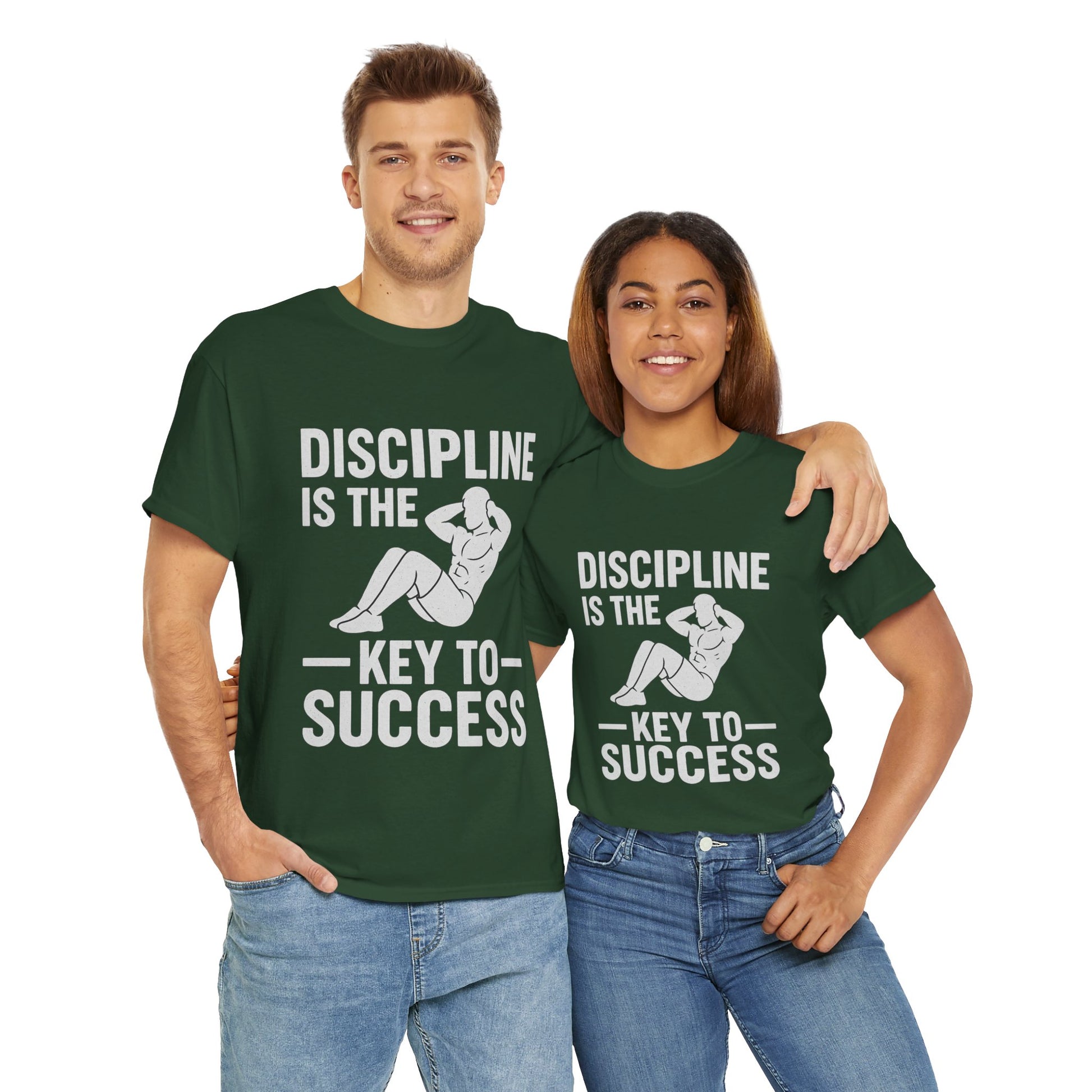 Unisex Heavy Cotton Tee: Discipline is the Key to Success - Motivational Tee, Workout Shirt, Gym Apparel, Inspirational Wear, Gift for [...]