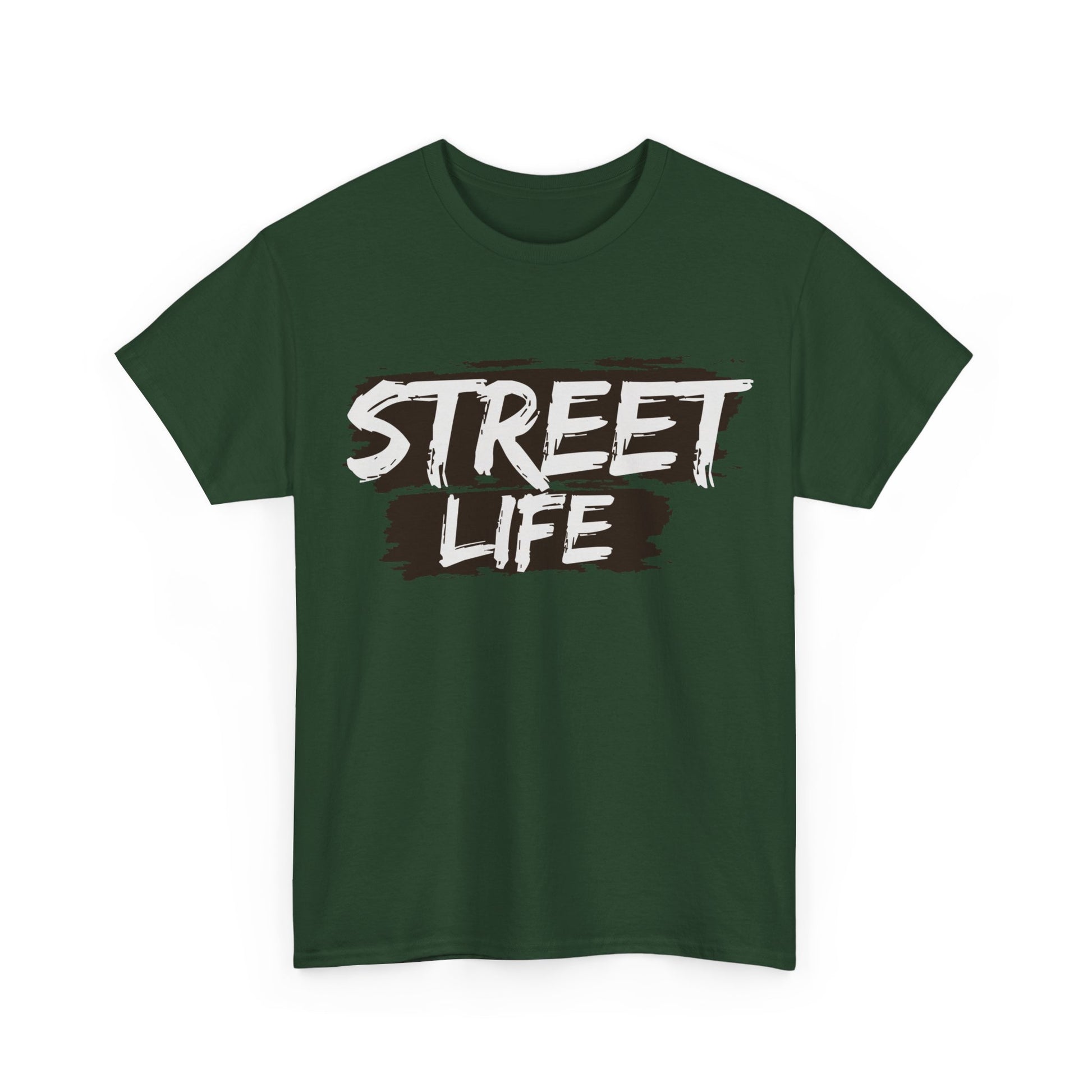 Street Life Unisex Heavy Cotton Tee, Casual Tee, Graphic T-Shirt, Streetwear, Gift for Urban Fashion Lovers