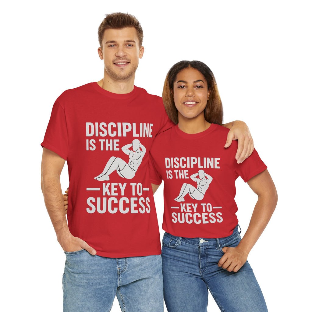 Unisex Heavy Cotton Tee: Discipline is the Key to Success - Motivational Tee, Workout Shirt, Gym Apparel, Inspirational Wear, Gift for [...]