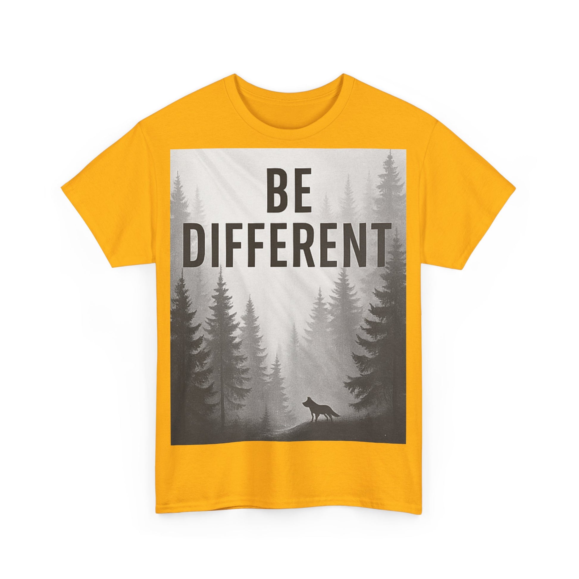 Unisex Cotton Tee - "Be Different" Inspirational T-Shirt, Motivational Gift, Casual Wear, Unique Style, Everyday Comfort