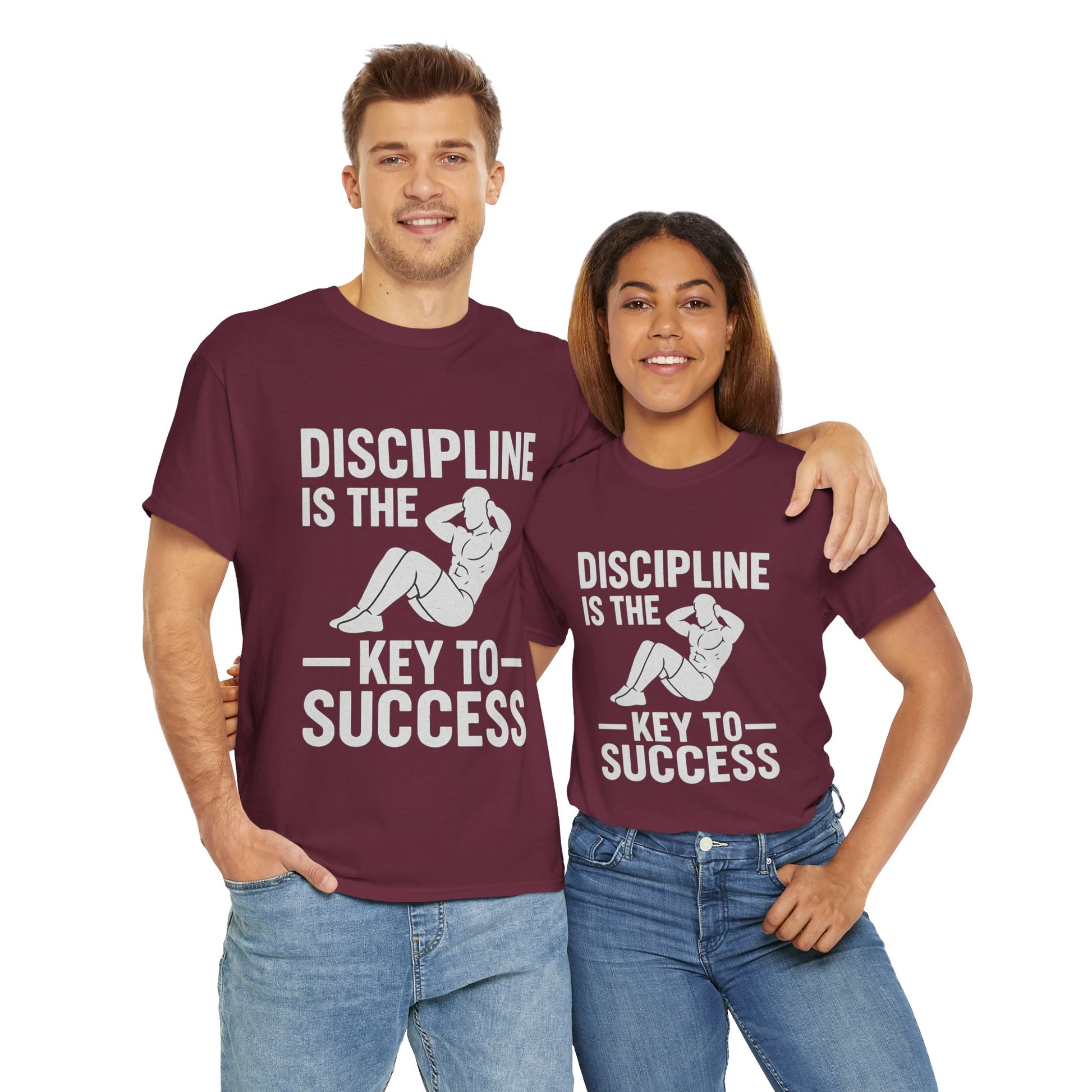 Unisex Heavy Cotton Tee: Discipline is the Key to Success - Motivational Tee, Workout Shirt, Gym Apparel, Inspirational Wear, Gift for [...]
