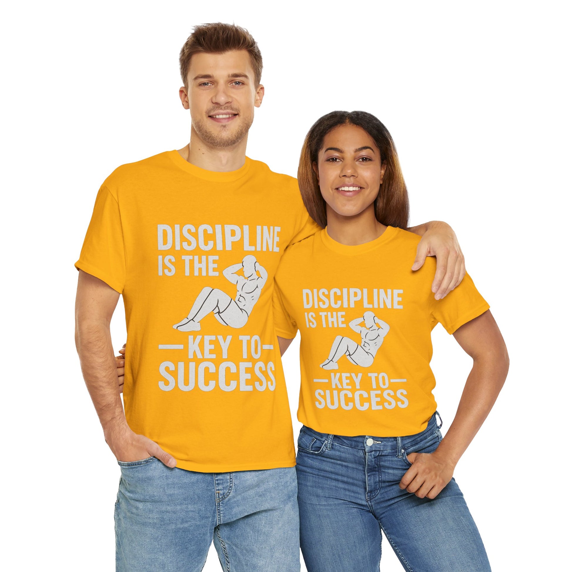 Unisex Heavy Cotton Tee: Discipline is the Key to Success - Motivational Tee, Workout Shirt, Gym Apparel, Inspirational Wear, Gift for [...]