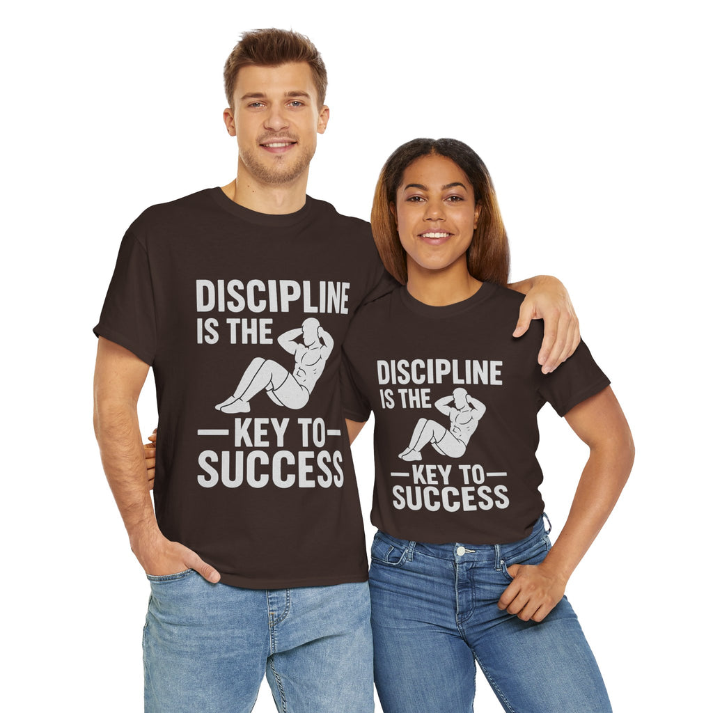 Unisex Heavy Cotton Tee: Discipline is the Key to Success - Motivational Tee, Workout Shirt, Gym Apparel, Inspirational Wear, Gift for [...]