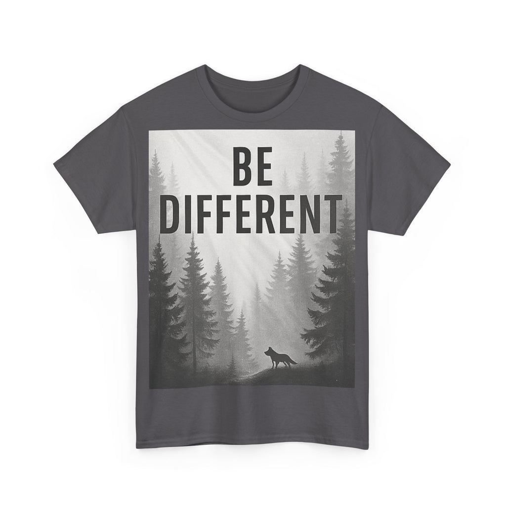 Unisex Cotton Tee - "Be Different" Inspirational T-Shirt, Motivational Gift, Casual Wear, Unique Style, Everyday Comfort