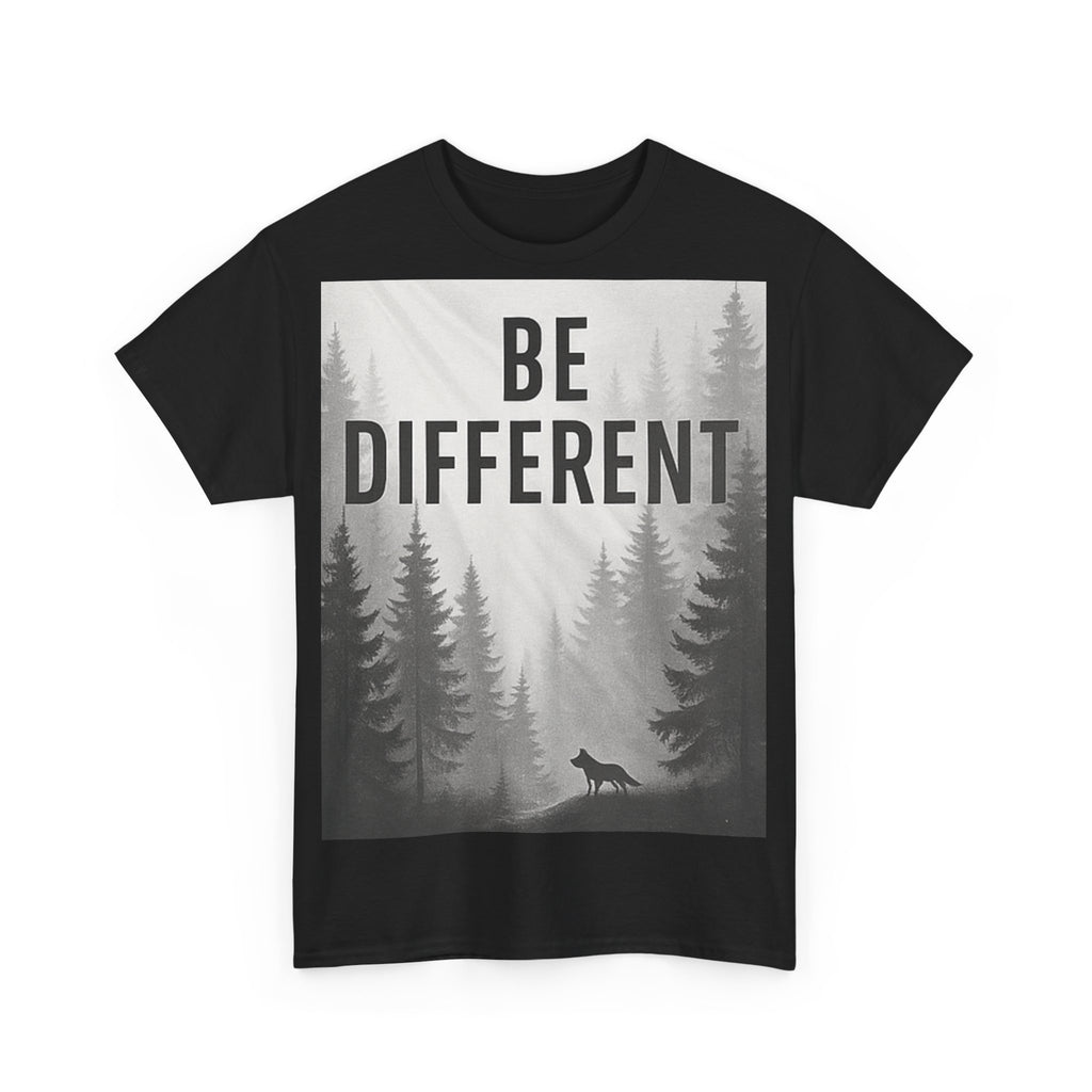 Unisex Cotton Tee - "Be Different" Inspirational T-Shirt, Motivational Gift, Casual Wear, Unique Style, Everyday Comfort