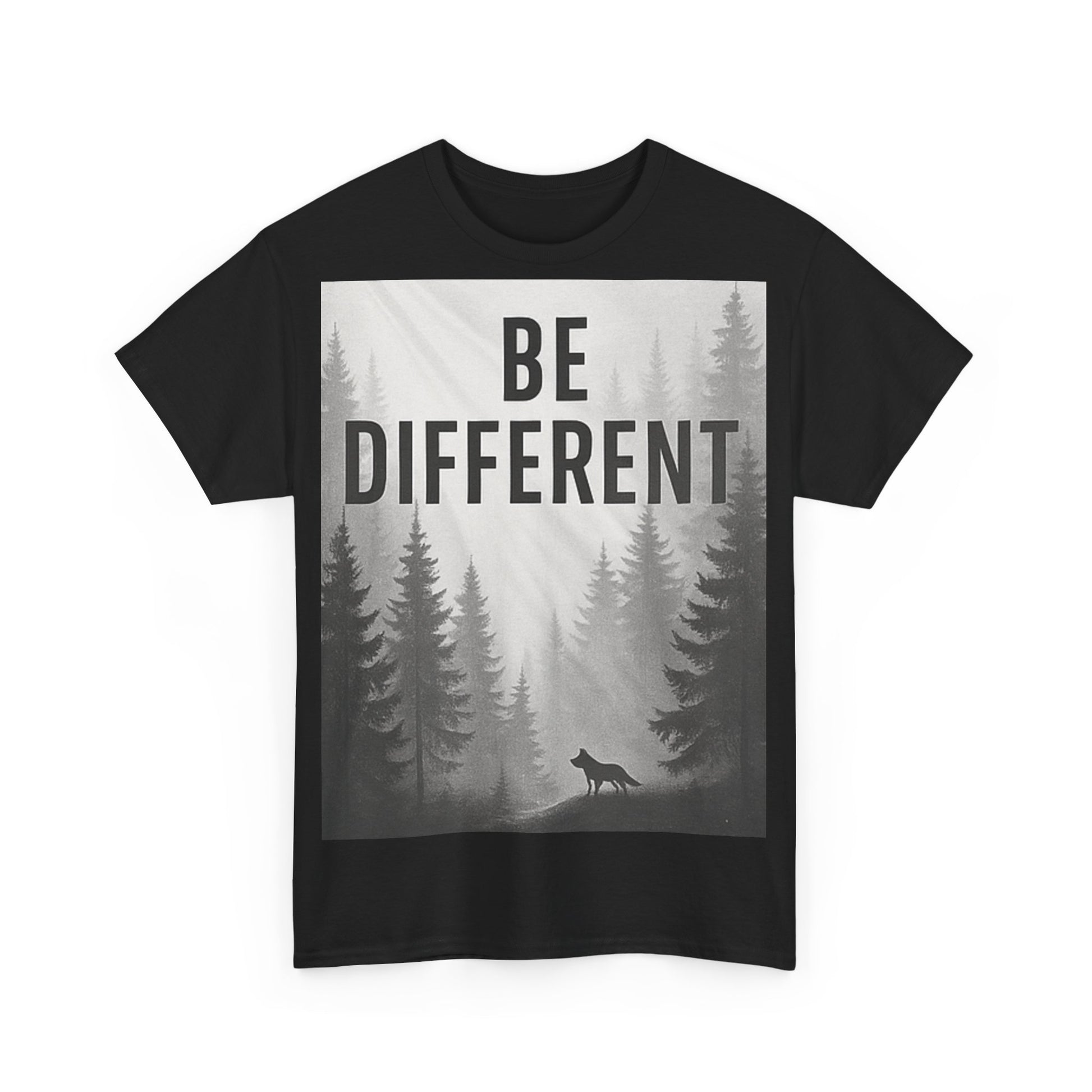 Unisex Cotton Tee - "Be Different" Inspirational T-Shirt, Motivational Gift, Casual Wear, Unique Style, Everyday Comfort