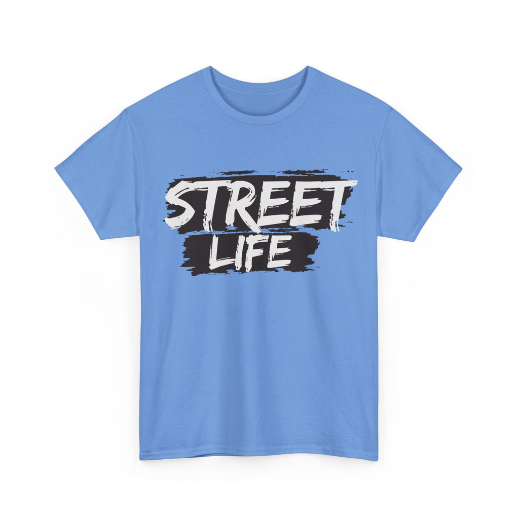Street Life Unisex Heavy Cotton Tee, Casual Tee, Graphic T-Shirt, Streetwear, Gift for Urban Fashion Lovers