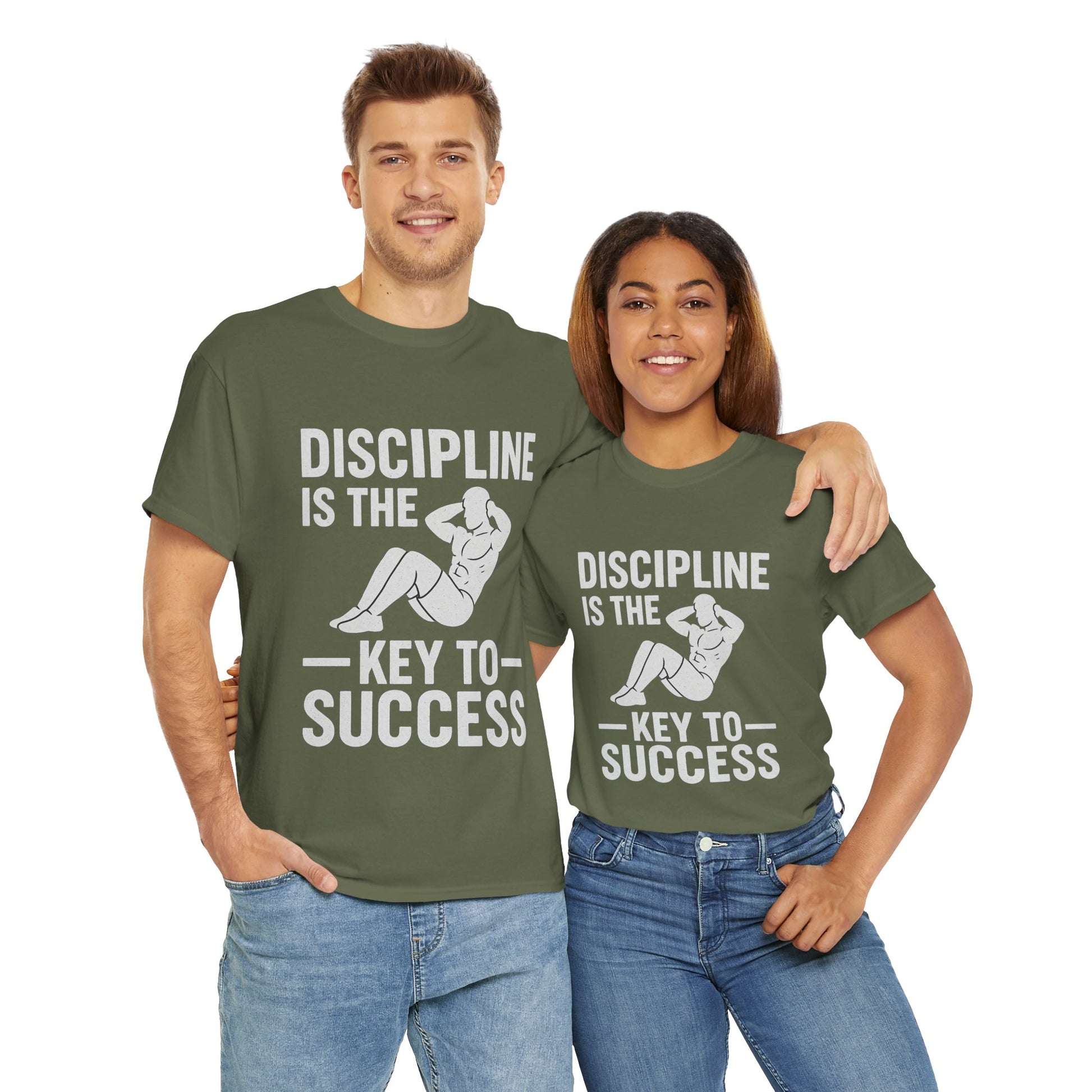 Unisex Heavy Cotton Tee: Discipline is the Key to Success - Motivational Tee, Workout Shirt, Gym Apparel, Inspirational Wear, Gift for [...]