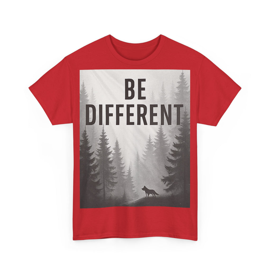 Unisex Cotton Tee - "Be Different" Inspirational T-Shirt, Motivational Gift, Casual Wear, Unique Style, Everyday Comfort