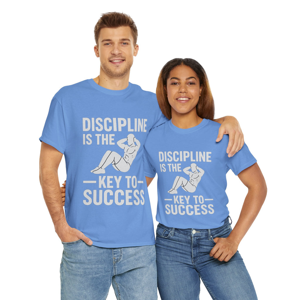 Unisex Heavy Cotton Tee: Discipline is the Key to Success - Motivational Tee, Workout Shirt, Gym Apparel, Inspirational Wear, Gift for [...]