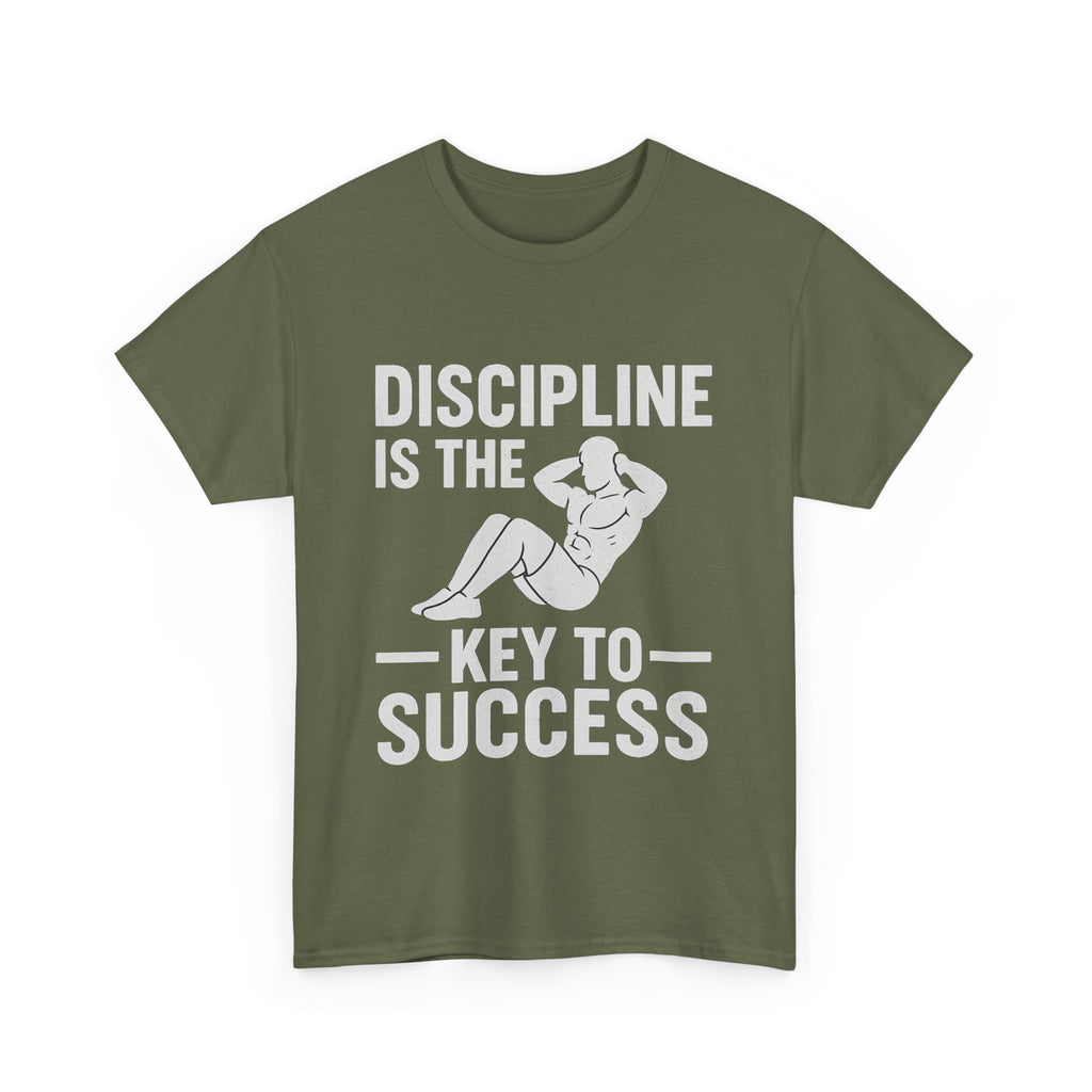 Unisex Heavy Cotton Tee: Discipline is the Key to Success - Motivational Tee, Workout Shirt, Gym Apparel, Inspirational Wear, Gift for [...]