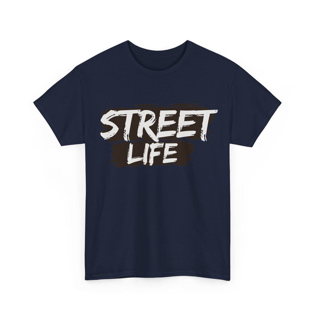 Street Life Unisex Heavy Cotton Tee, Casual Tee, Graphic T-Shirt, Streetwear, Gift for Urban Fashion Lovers