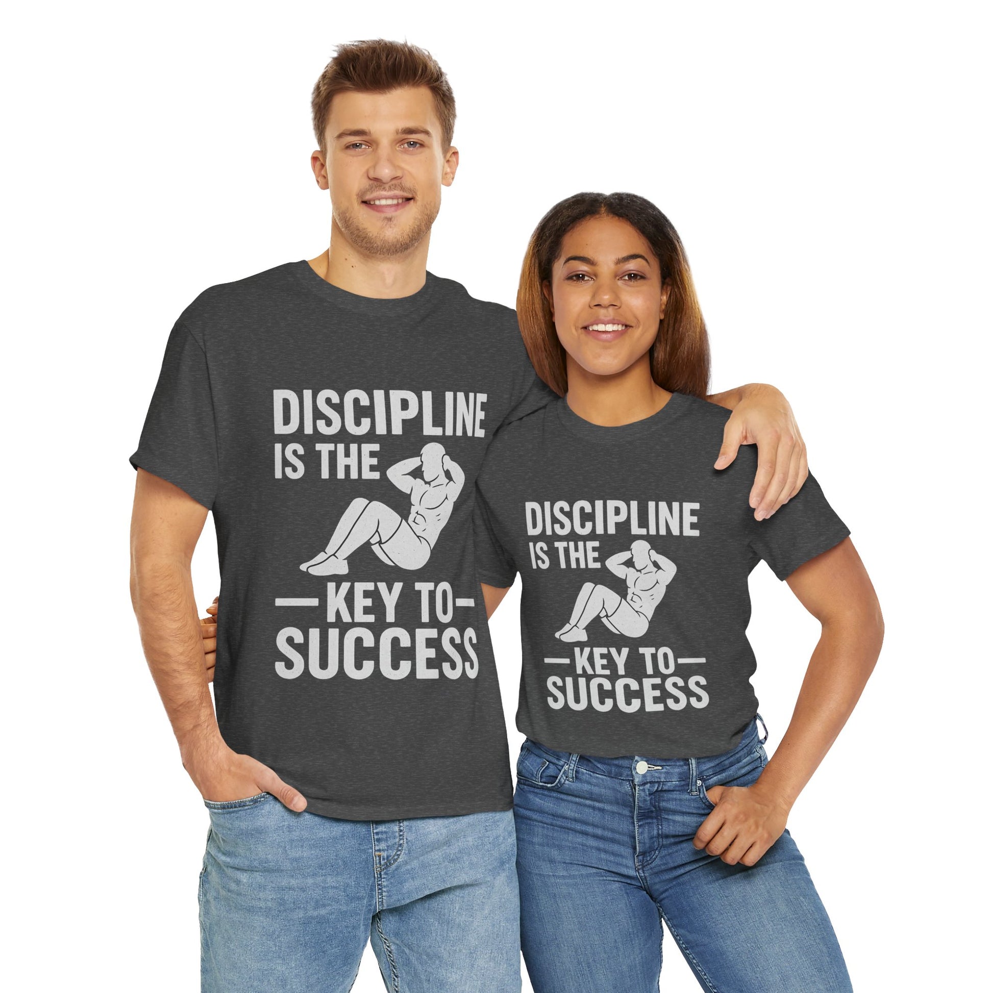 Unisex Heavy Cotton Tee: Discipline is the Key to Success - Motivational Tee, Workout Shirt, Gym Apparel, Inspirational Wear, Gift for [...]