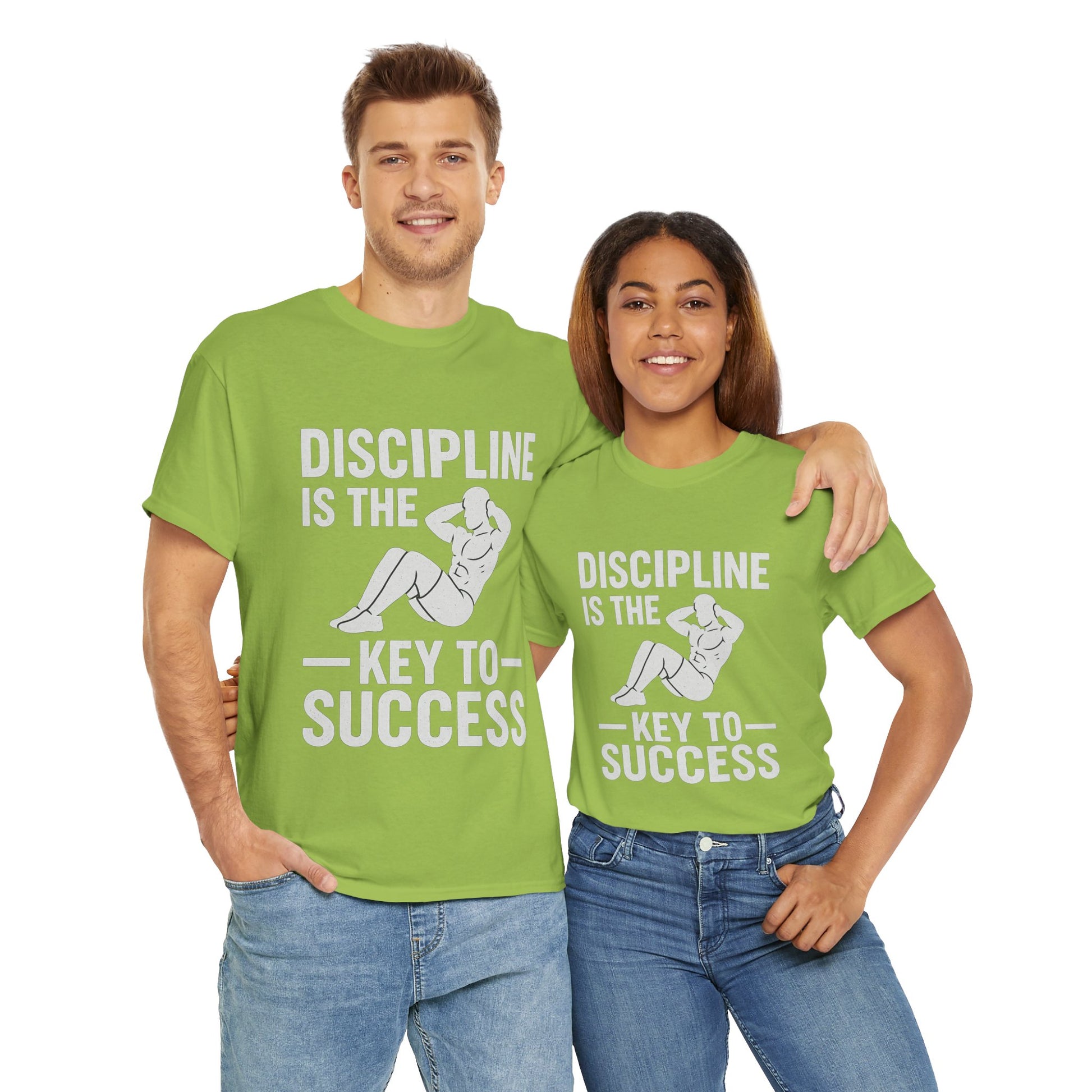 Unisex Heavy Cotton Tee: Discipline is the Key to Success - Motivational Tee, Workout Shirt, Gym Apparel, Inspirational Wear, Gift for [...]