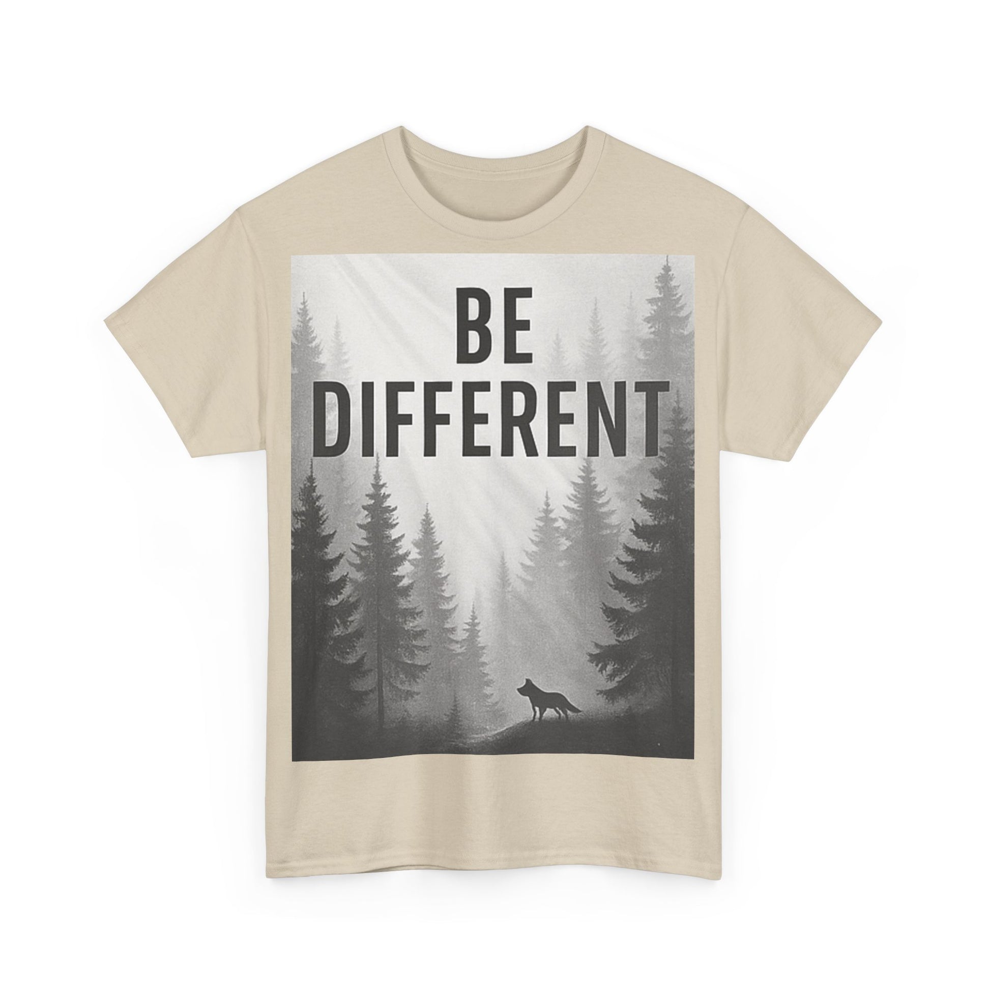Unisex Cotton Tee - "Be Different" Inspirational T-Shirt, Motivational Gift, Casual Wear, Unique Style, Everyday Comfort
