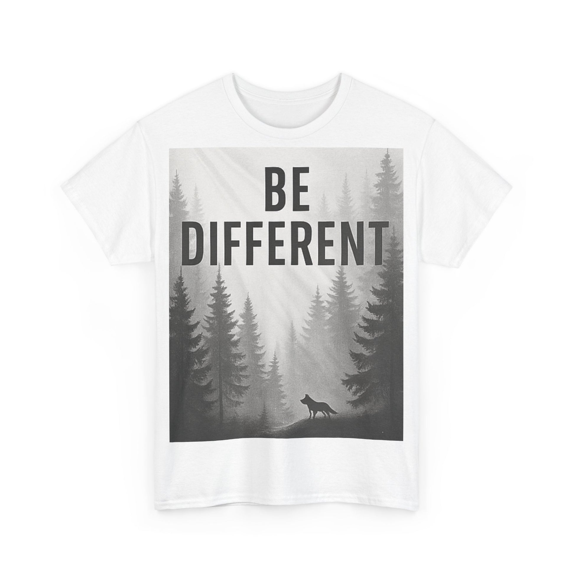 Unisex Cotton Tee - "Be Different" Inspirational T-Shirt, Motivational Gift, Casual Wear, Unique Style, Everyday Comfort