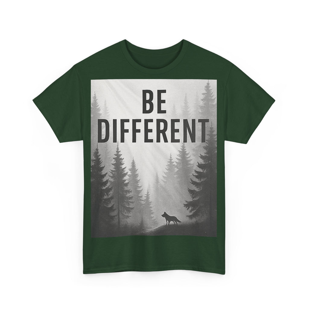 Unisex Cotton Tee - "Be Different" Inspirational T-Shirt, Motivational Gift, Casual Wear, Unique Style, Everyday Comfort