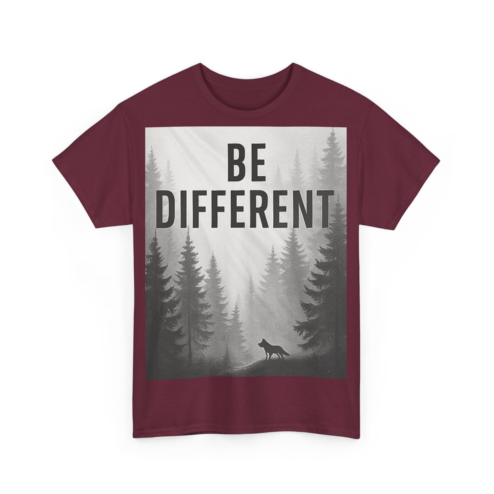 Unisex Cotton Tee - "Be Different" Inspirational T-Shirt, Motivational Gift, Casual Wear, Unique Style, Everyday Comfort