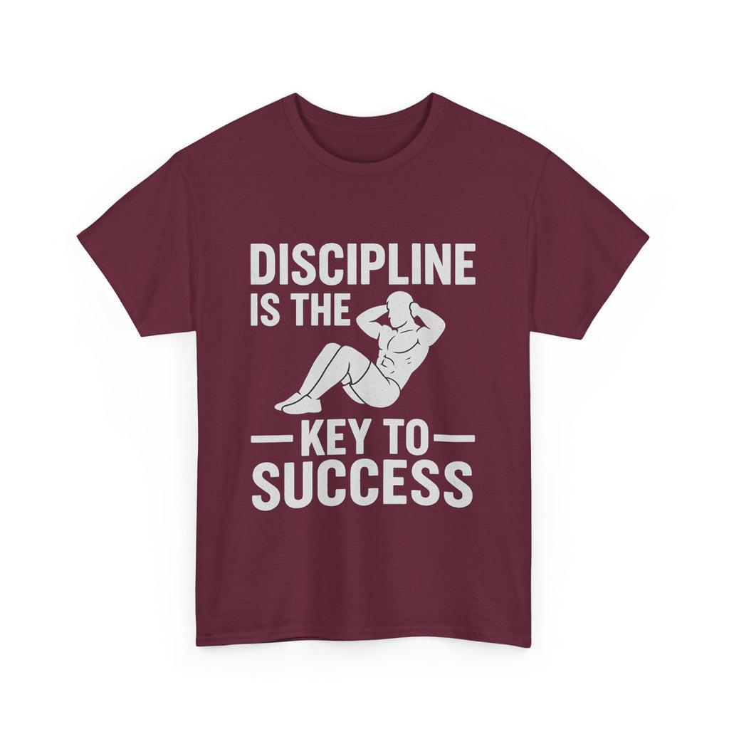 Unisex Heavy Cotton Tee: Discipline is the Key to Success - Motivational Tee, Workout Shirt, Gym Apparel, Inspirational Wear, Gift for [...]