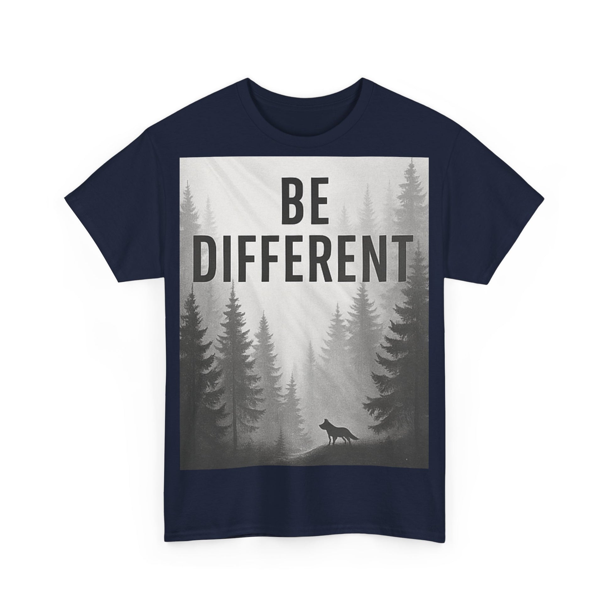 Unisex Cotton Tee - "Be Different" Inspirational T-Shirt, Motivational Gift, Casual Wear, Unique Style, Everyday Comfort