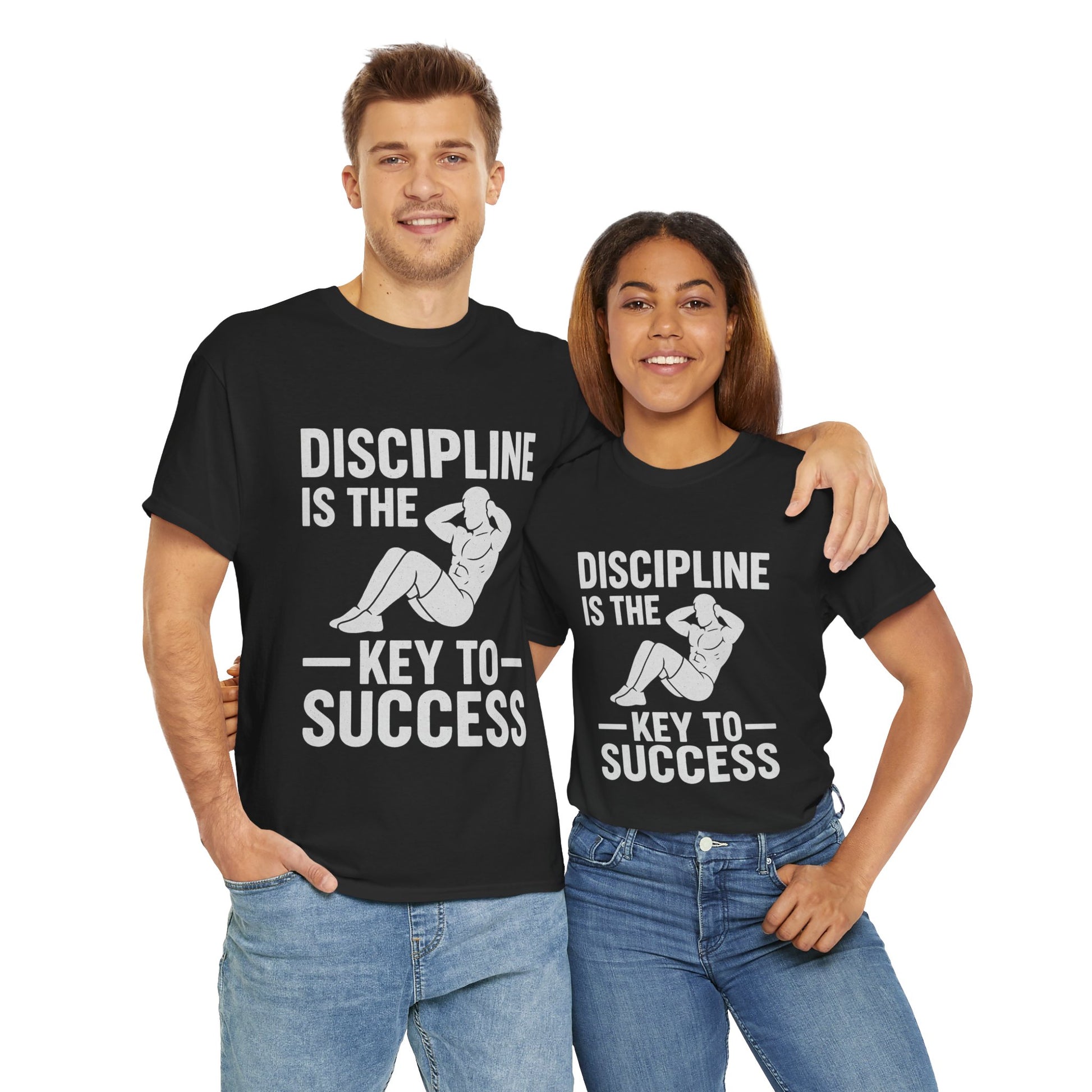Unisex Heavy Cotton Tee: Discipline is the Key to Success - Motivational Tee, Workout Shirt, Gym Apparel, Inspirational Wear, Gift for [...]