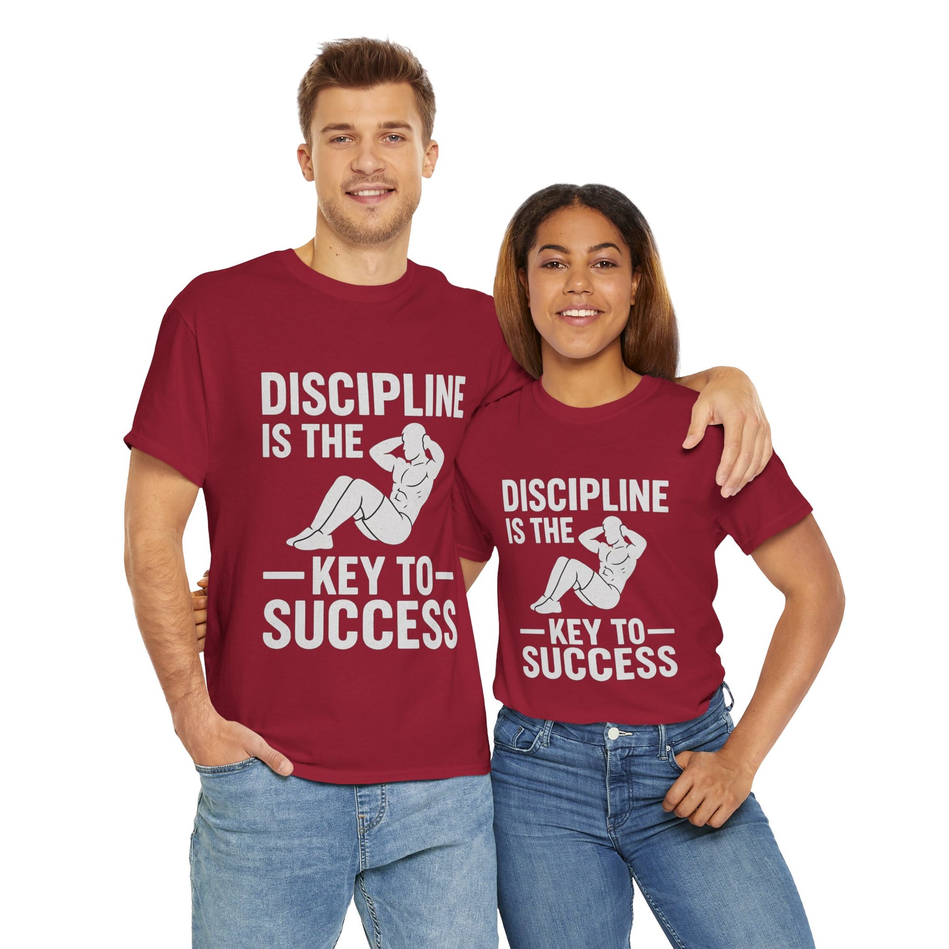 Unisex Heavy Cotton Tee: Discipline is the Key to Success - Motivational Tee, Workout Shirt, Gym Apparel, Inspirational Wear, Gift for [...]