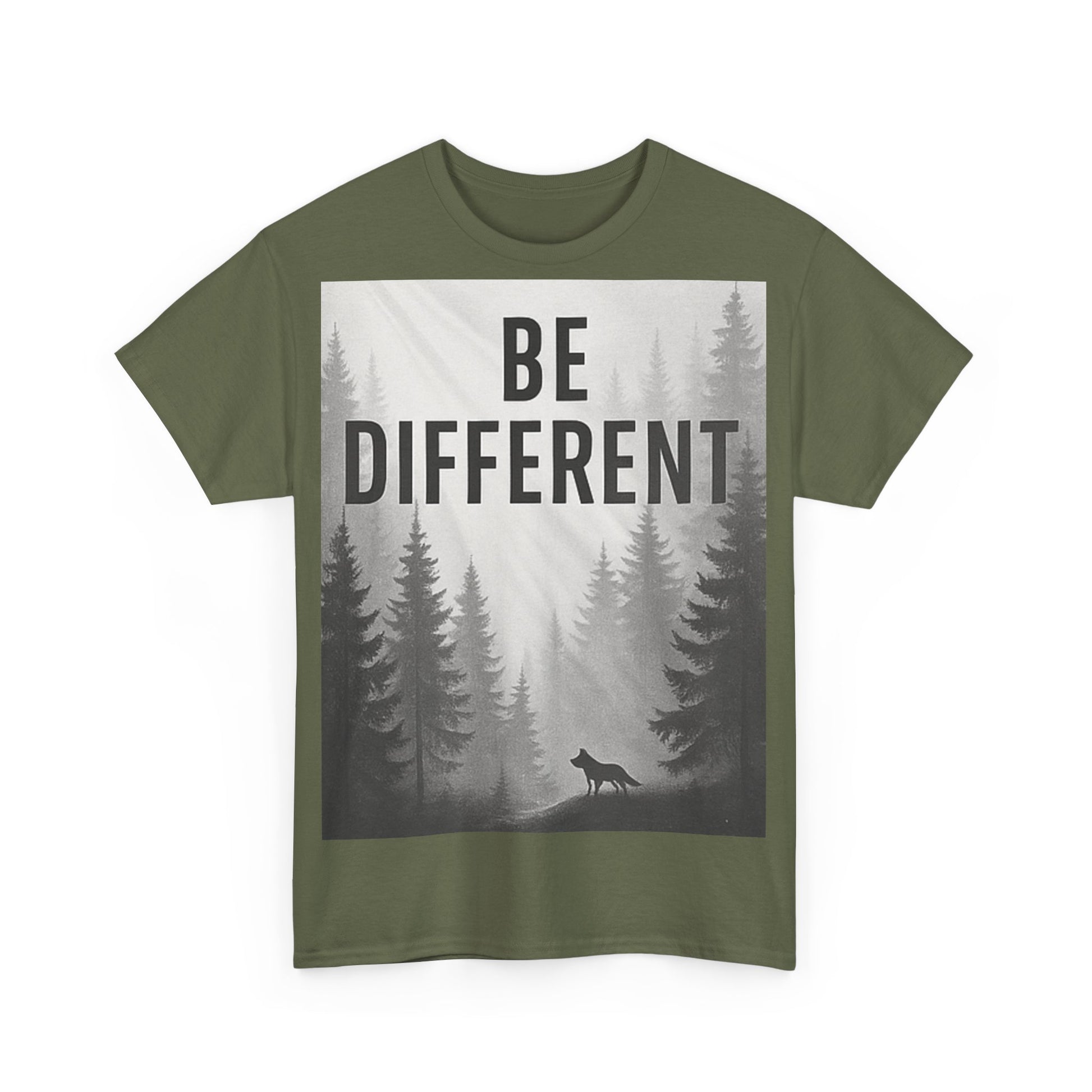Unisex Cotton Tee - "Be Different" Inspirational T-Shirt, Motivational Gift, Casual Wear, Unique Style, Everyday Comfort